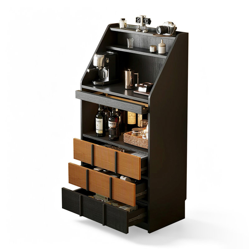 Buffet rétro en composite de bois, 31.5