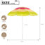 Parasol de plage ajustable Tiki-81222959