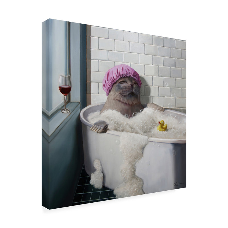 Halia, bain moussant sur toile, H 35 po x l 35 po