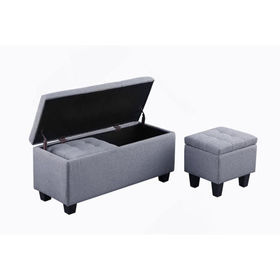 Bryne Upholstered Flip Top Storage Bench