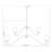 Moniet 12 - Light Steel Dimmable Shaded / Spider Chandelier-1623002484