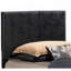 Élégant lit simple noir pour toute chambre à coucher