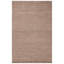 Tapis brun uni en laine / coton tissé à la main Frann-504901571