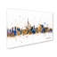 « toronto canada horizon », impression mauve sur toile tendue-22538888