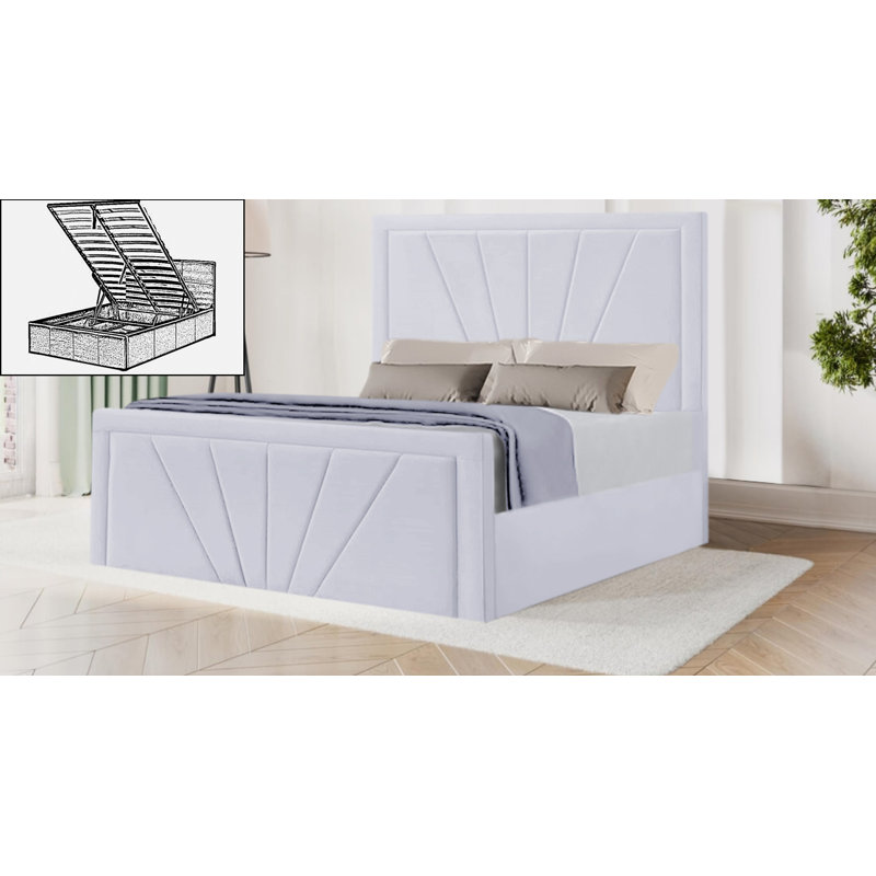 Atreau Storage Bed, Double (4'6), White