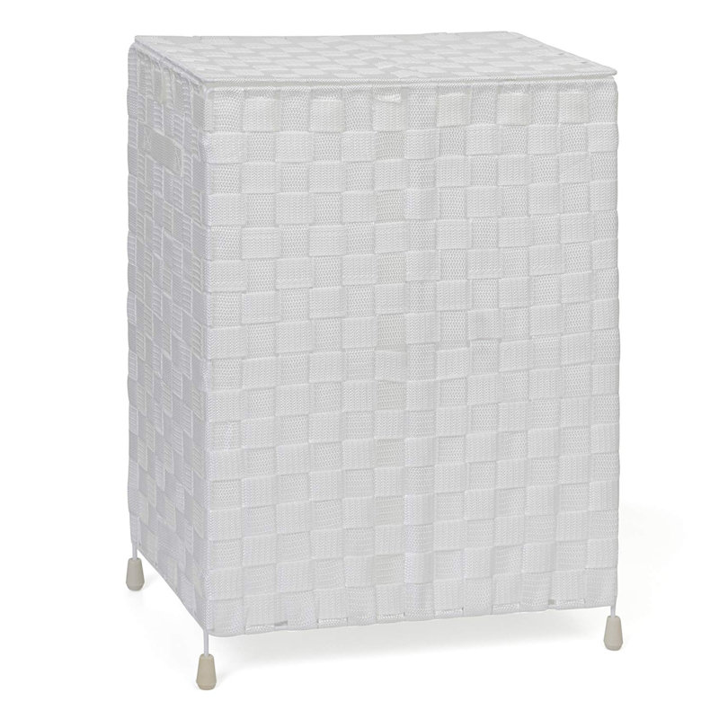 Laundry Basket Hamper, White