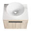 Meuble-lavabo moderne de 24 po avec lavabo en céramique et conception murale