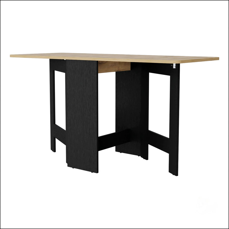 Folding Dining Table, Black