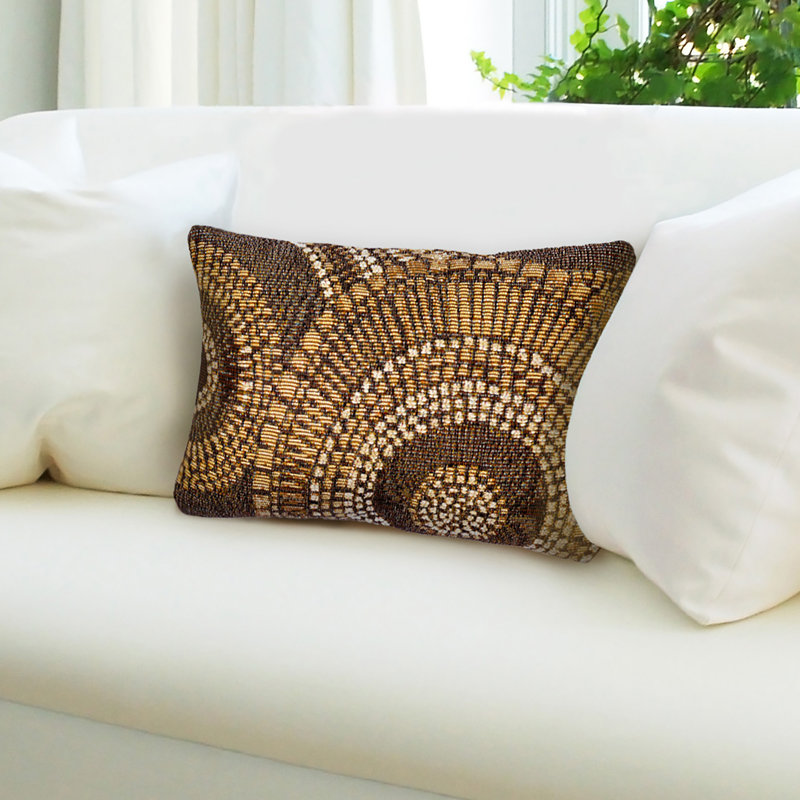 Marina Outdoor Throw Pillow, Brown