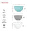 KitchenAid® Universal Nesting Plastic Mixing Bowls, Set of 3, Non-Slip Base, Easy Pour Spout
