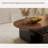 Modern simple oval coffee table-109723886