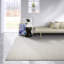 Hand Loomed Linen White Rug-100611951