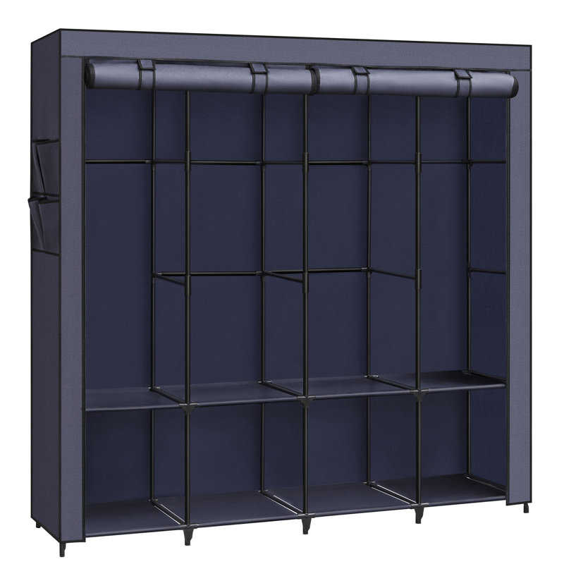 Ohearn Adjustable Portable Wardrobe, Blue