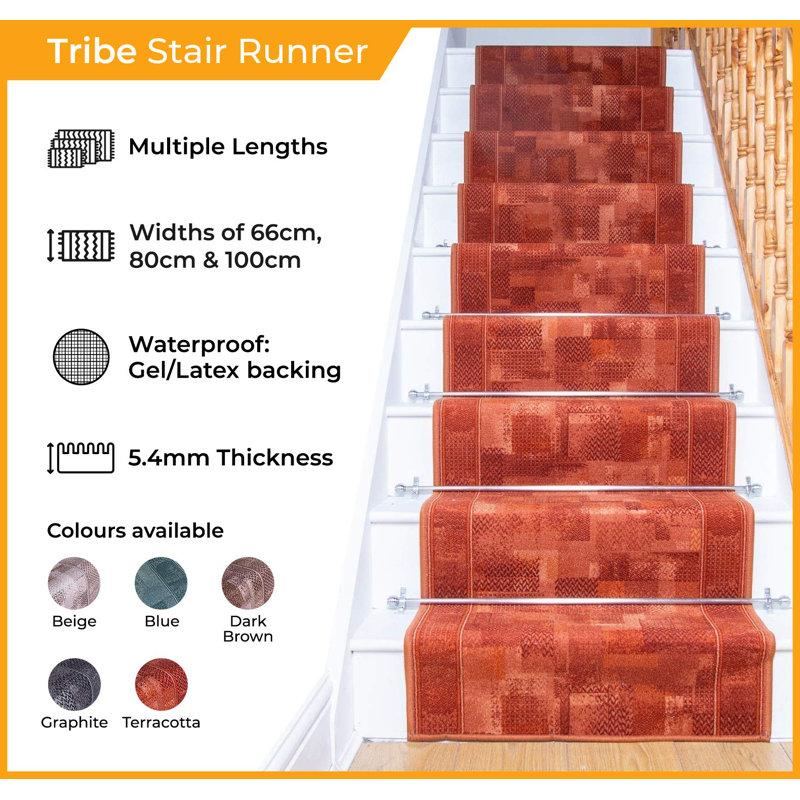 Stair Runner Altman Indoor Area Rug, Runner 840cm x 66cm