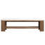 Banc en bois massif de 63 po avec rangement ouvert et rembourré-2049574884