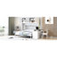 Lits pour grand lit peu encombrants avec rangement en bois et bureau moderne