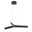 Lustre 3 lumières DEL noires avec diffuseurs en acrylique-29552673