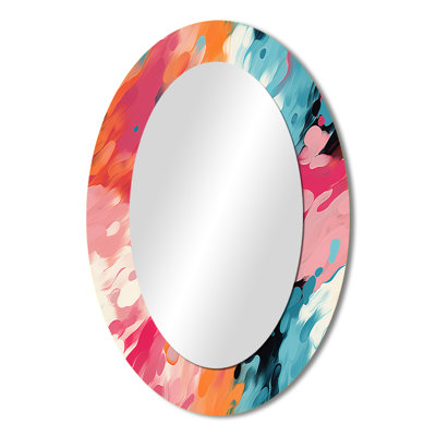 Tatawan - Large Oval Wall Mirror On Metal