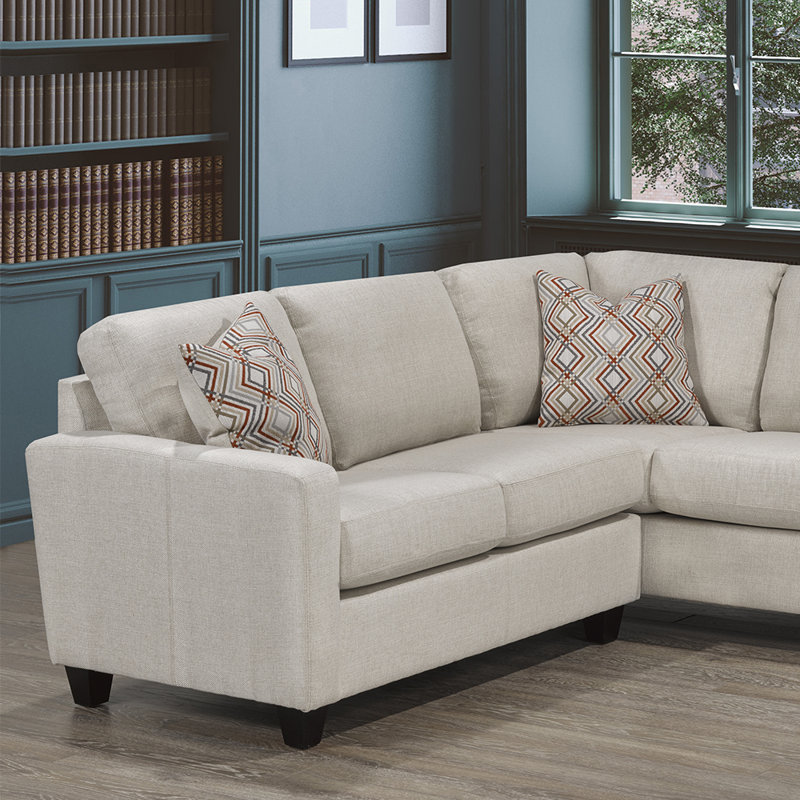 Canapé modulaire de 88 po de largeur, Lin 100% polyester