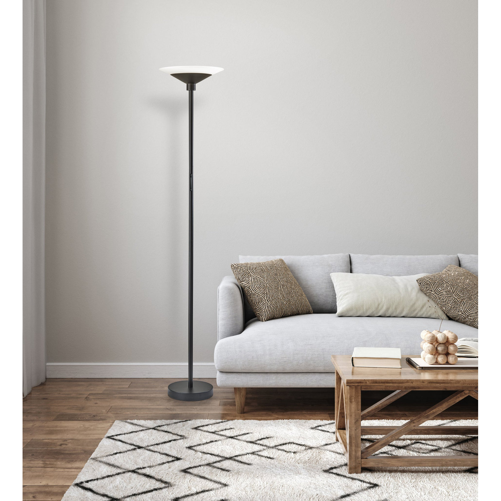 Asberry 71'' LED Floor Lamp, Black