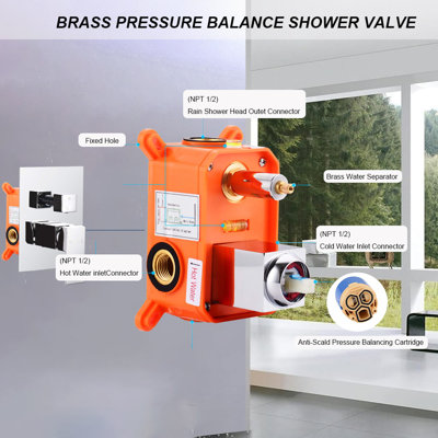 Upgrade Your Shower Experience With Our 10-Inch Luxury Shower System!