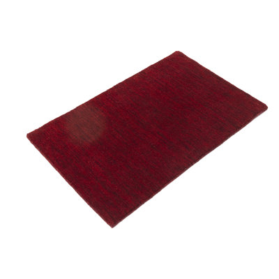 Inyokern Hand Loomed Gabbeh Rug, 100% Wool, Solid Color, Fade & Stain Resistant, Durable, All Sizes, India-Made.