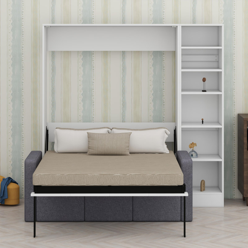 Lit escamotable avec canapé et tablettes Murphy