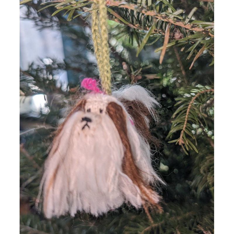 Arcadia Home Shih Tzu Hand-Knit Ornament