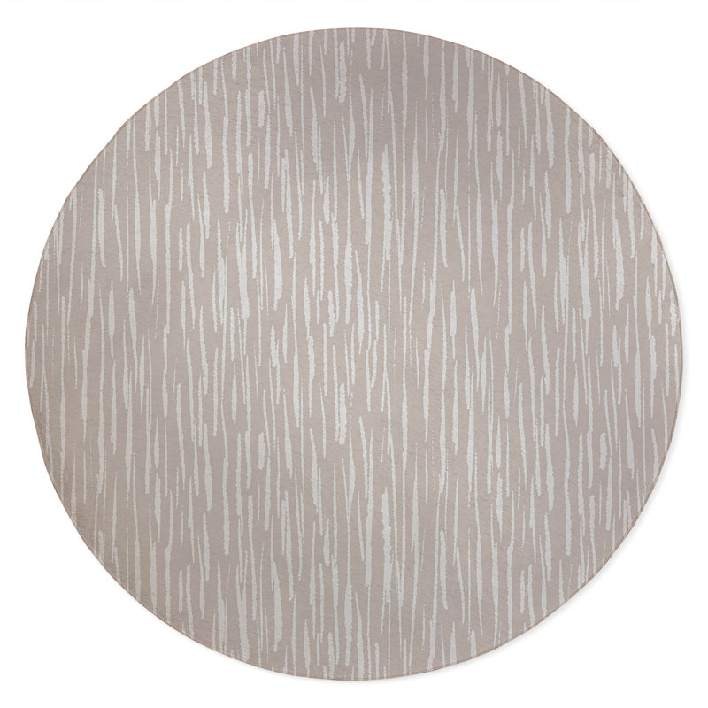 Spectrum Strands Non-Slip Outdoor Rug, Round 5'