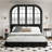 Modern King Beds, Chenille Cloud Headboard, Wood Metal Frame for Home-743458705-743458706