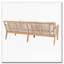 Ensemble de canapé de patio 5 pièces en bois d'acacia