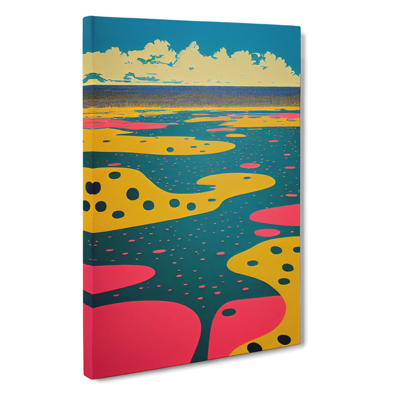 Abstract Beach No.8 - Wrapped Canvas Print, 50cm H x 35cm W x 3cm D
