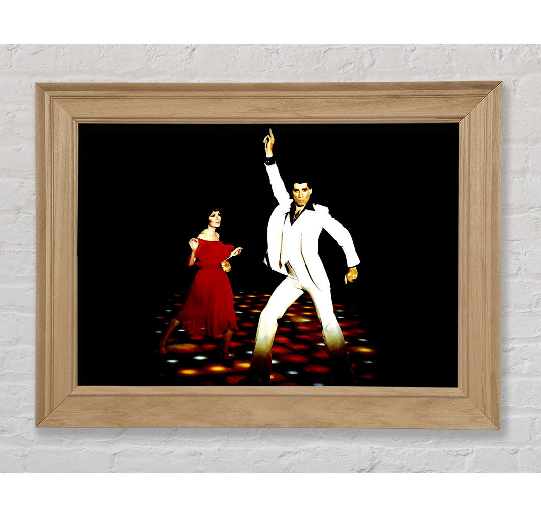 John Travolta Saturday Night Fever - Einzelner Bilderrahmen Kunstdrucke