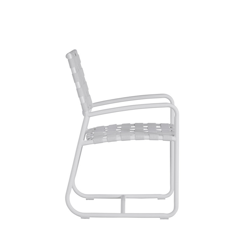 Catalina Arm Chair, Chalk Frame/White Seat
