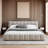 Modern Comfortable Thick Chenille Upholstered Bed Frame-1543065676