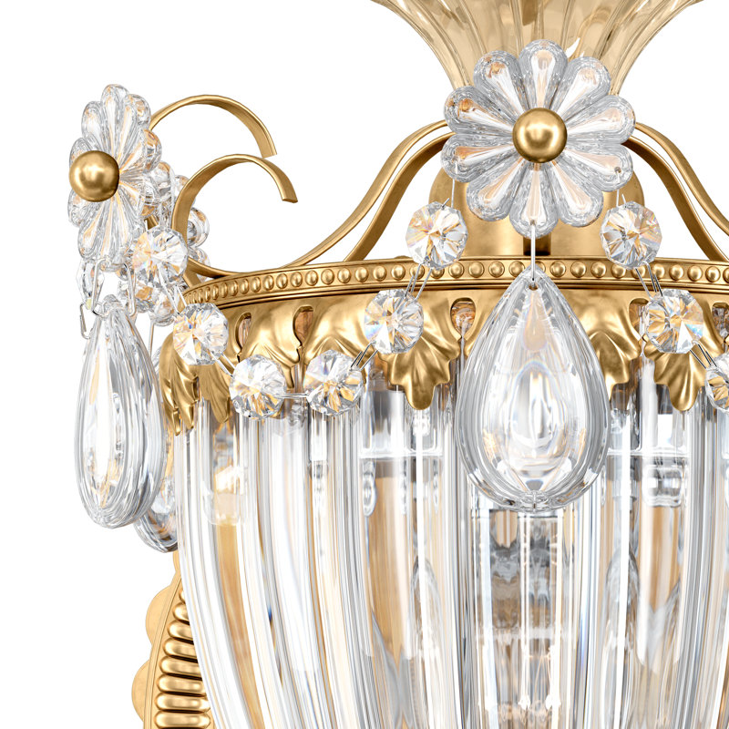 Armed Sconce, Spectra Clear, Heirloom Gold