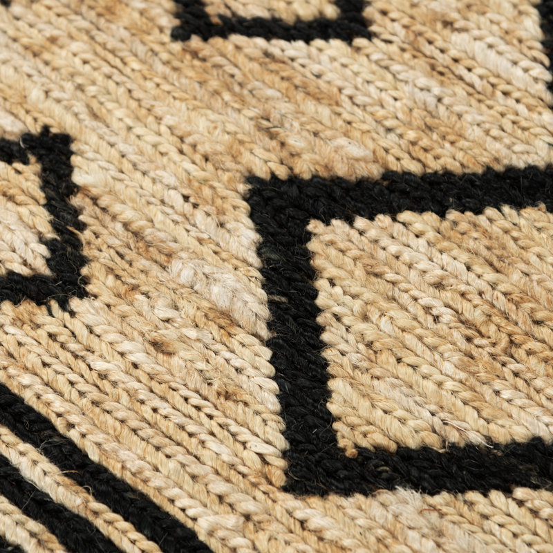 Tapis 100% jute tissé à plat, Rectangle 8 pi x 10 pi