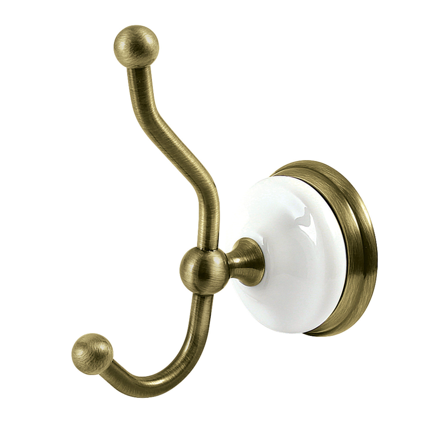 Victorian Robe Hook, Antique Brass