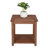 Elegant Carbonized Square Wood Side Table - Portable Cube Table For Home Decor & Daily Use