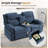 Loveseat Recliner Sofa-manual Reclining Loveseat With Console For Living Room,office,home Theater-506017188