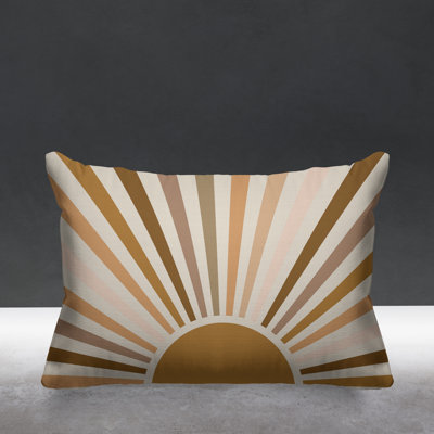 Abstract Outdoor Reversible Throw Pillow