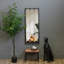 Miroir d'appoint mural pleine longueur industriel