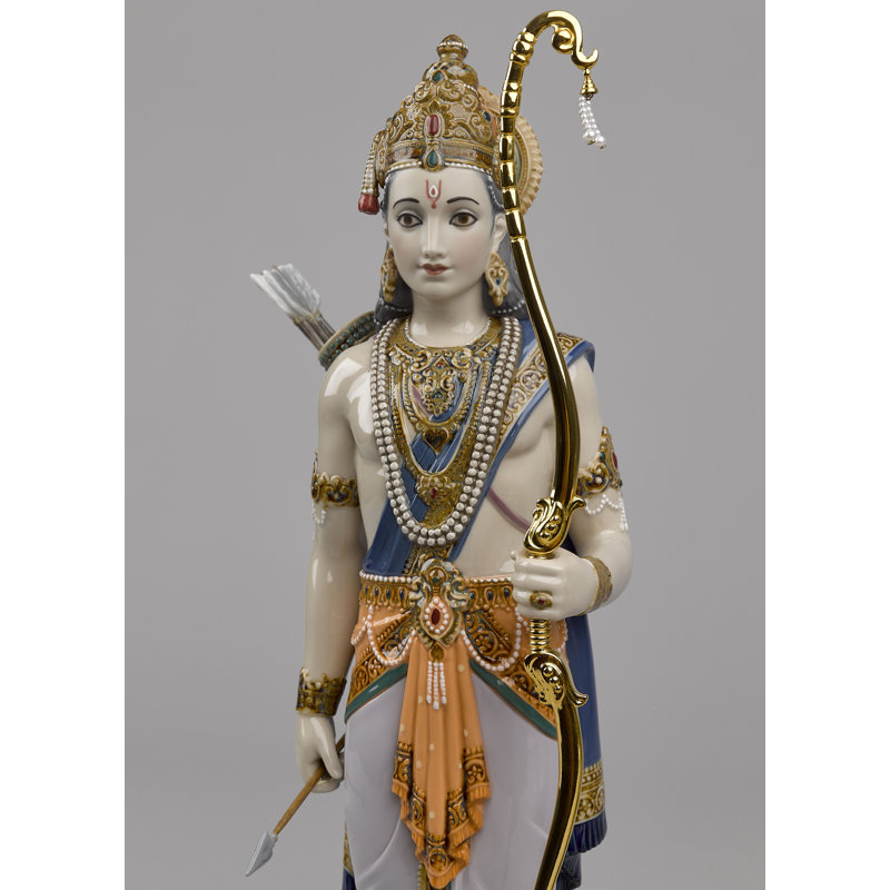 2 Piece Lakshman and Hanuman Figurine Set
