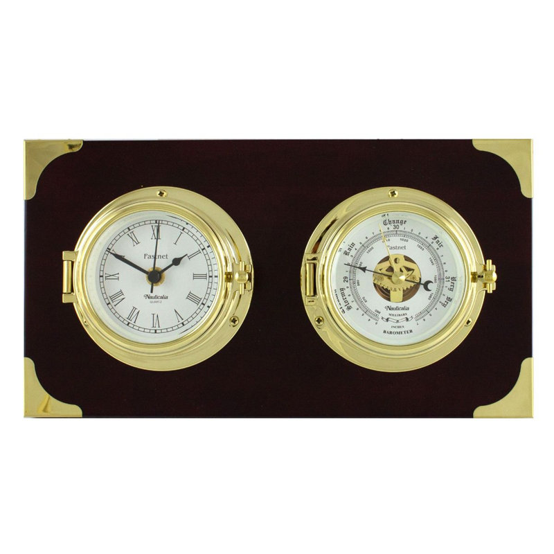 Arvonio Brass Wall Clock