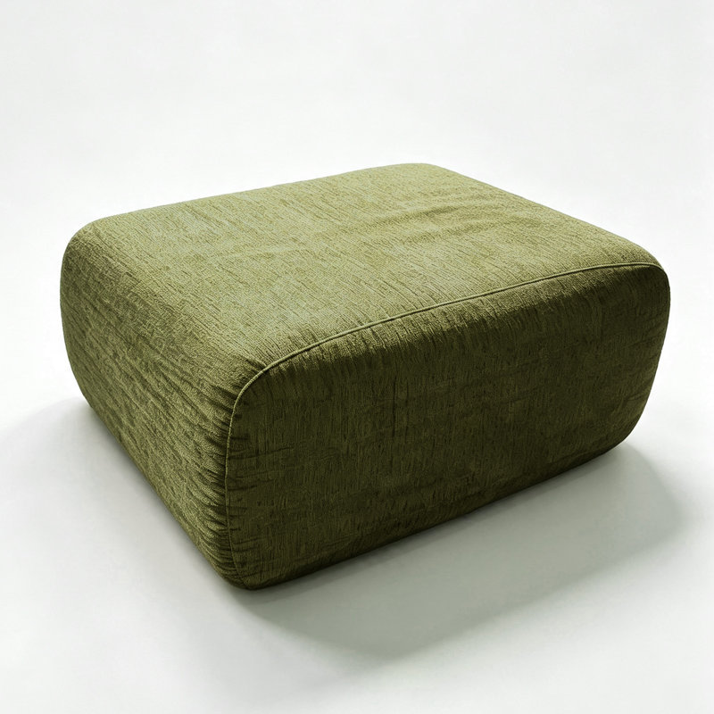 Pouf en chenille de 100 cm, Green