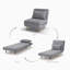 Fauteuil convertible Clarissa-306004103