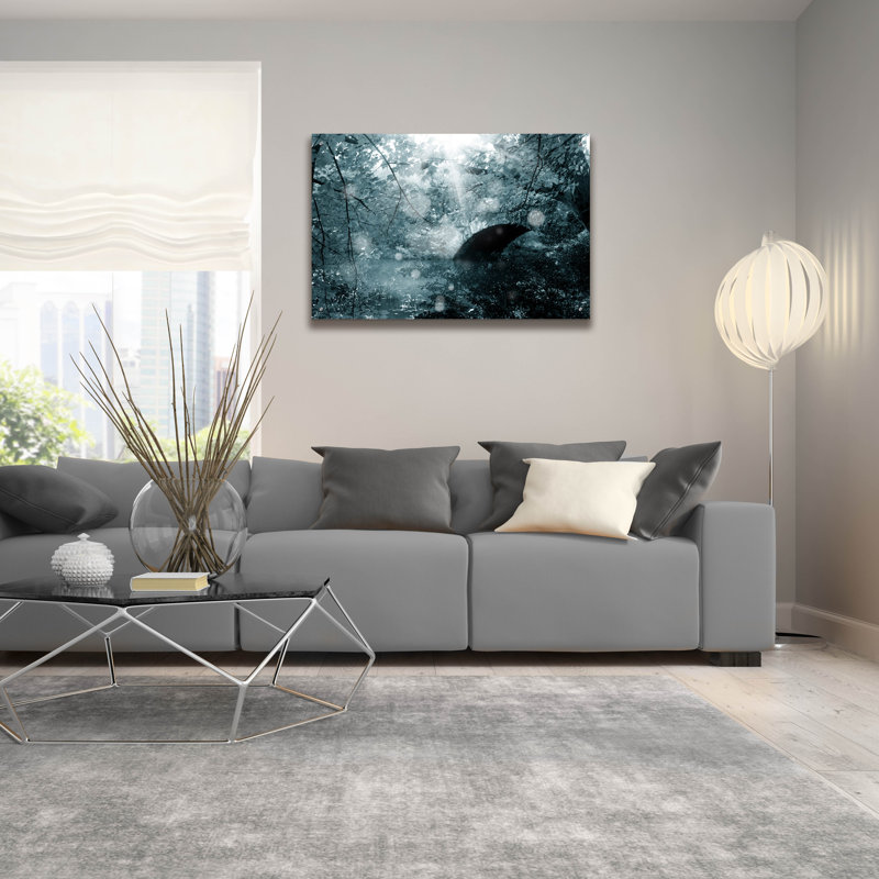 «Deep Forest», art mural en verre 3 po par Mark Ashkenazi, H 24 po x l 36 po x P 0,2 po