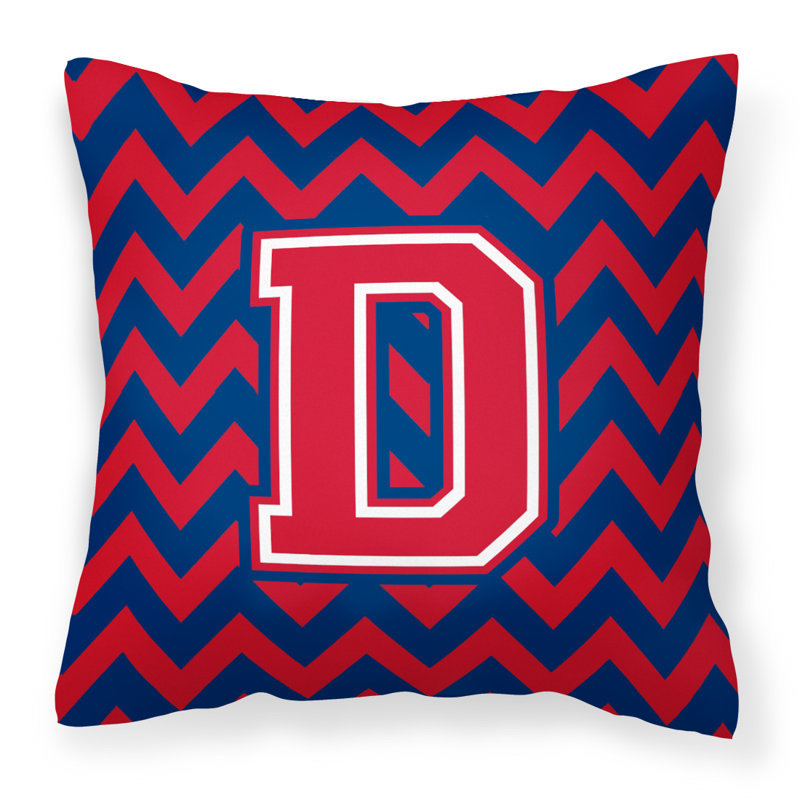 Housse et insert de coussin extérieur d'extérieur, Rouge / bleu, D