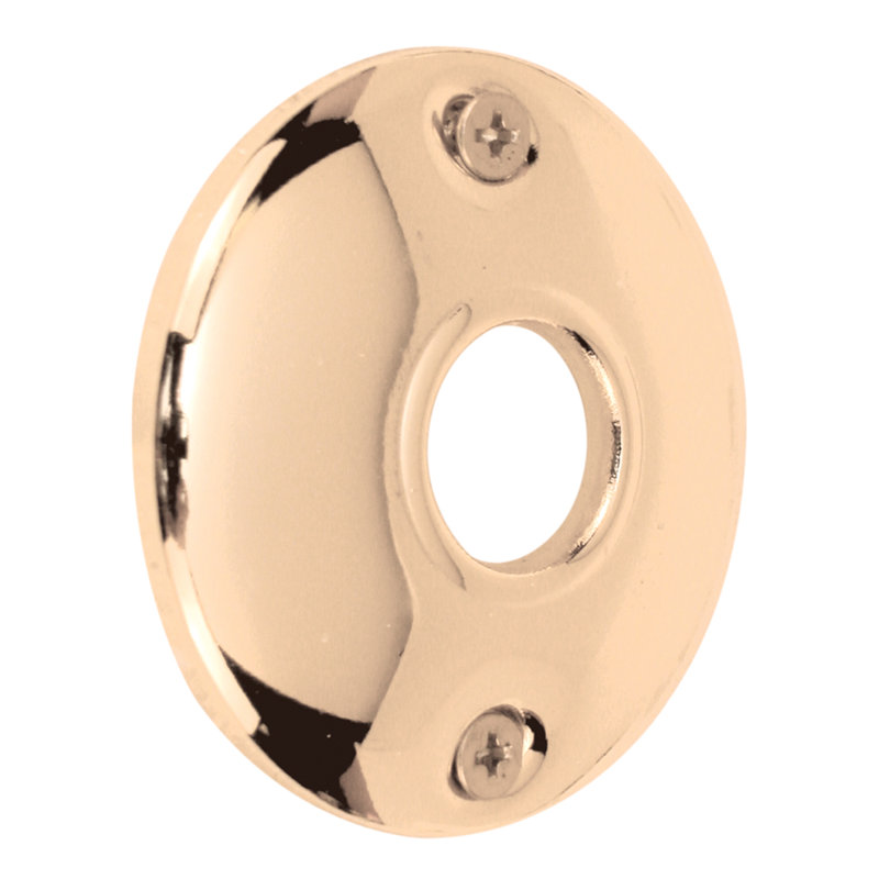 Rosettes plaquées laiton brillant 2 1/2 po, H 6,35 po x l 3,75 po x P 0,75 po, Laiton brillant