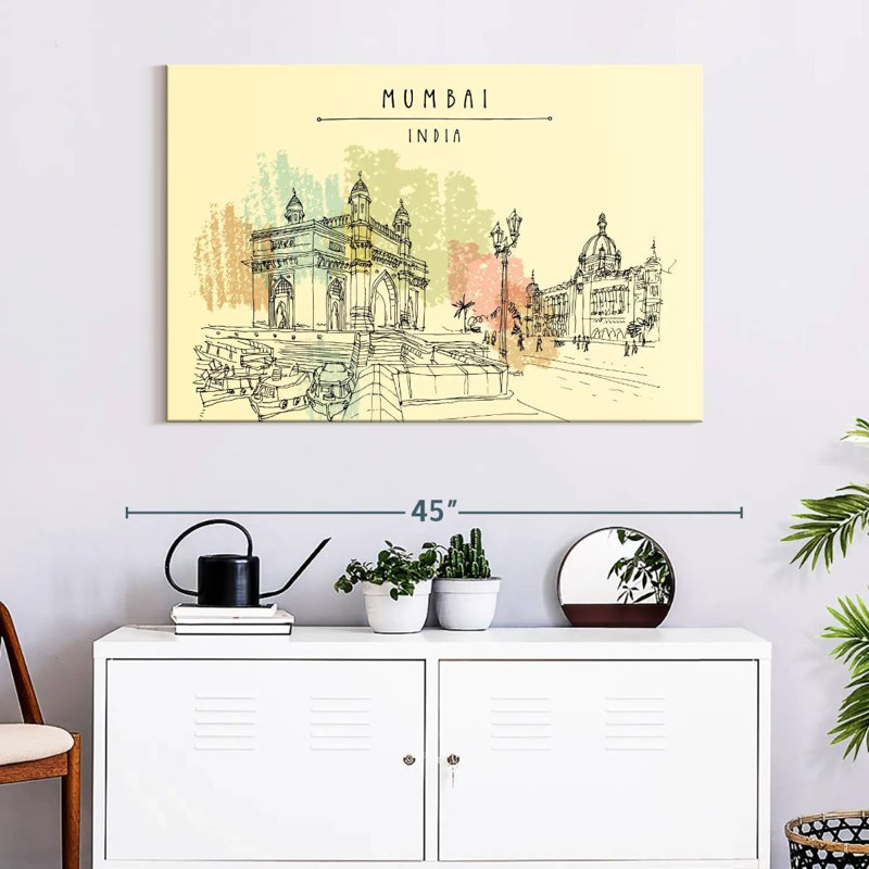 Nicci Mumbai, 26" H x 39" W